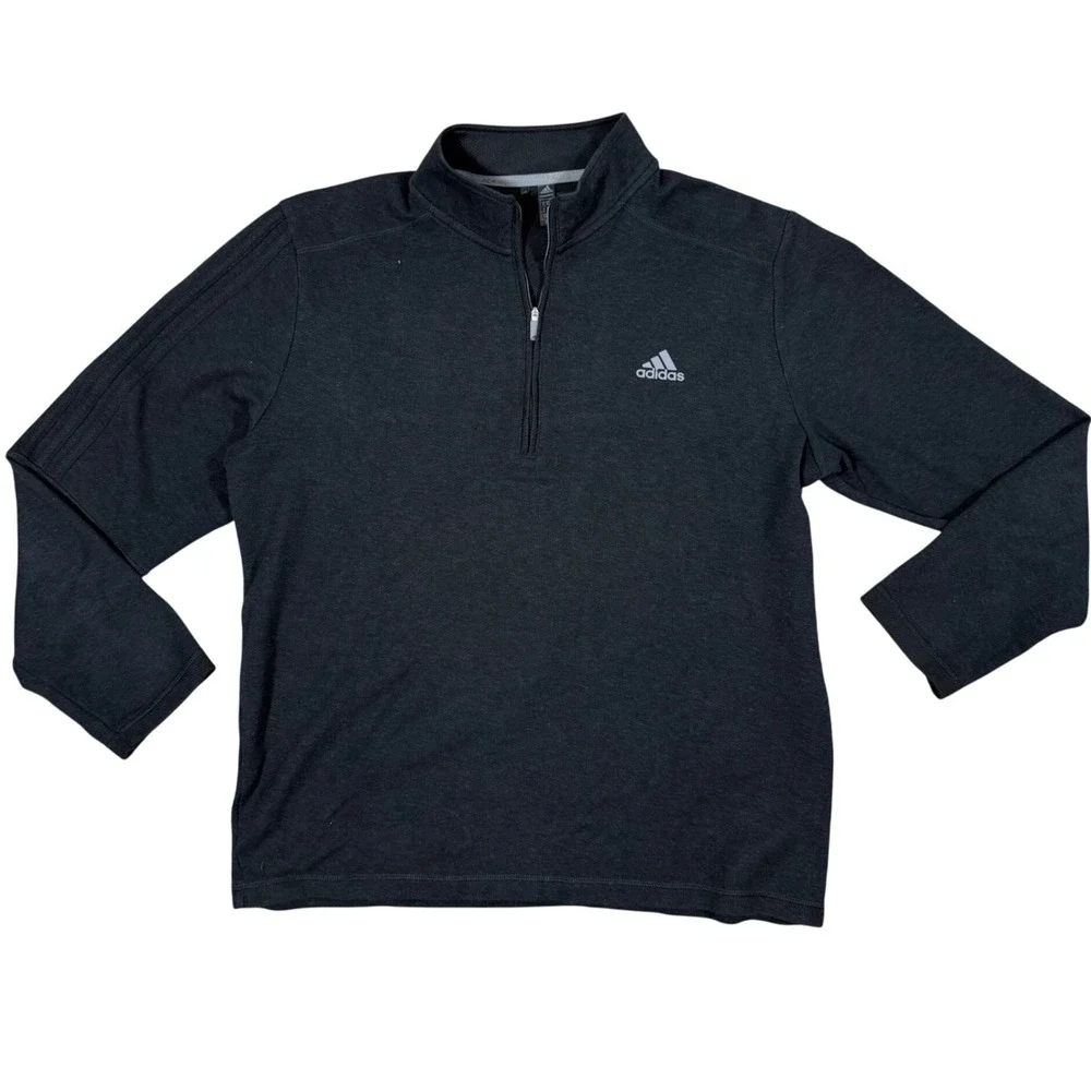 Adidas Primegreen Quarter‎ Zip Pullover Men's Medium Gray GH7051 Training Golf